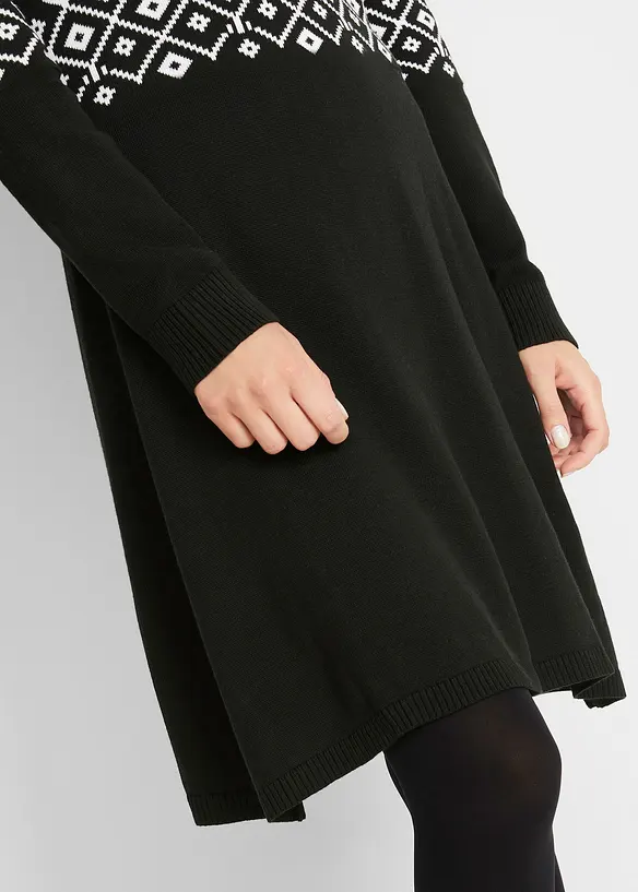 Robe en maille &agrave; motif norv&eacute;gien, bonprix