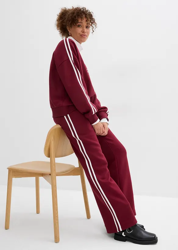 Pantalon de jogging doux en coton m&eacute;lang&eacute;, bonprix