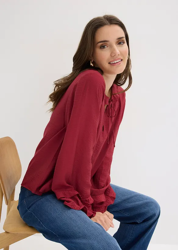 Tunique en fine viscose m&eacute;lang&eacute;e, bonprix