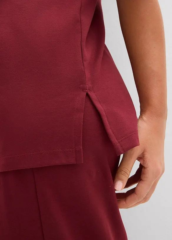 T-shirt long en interlock, bonprix