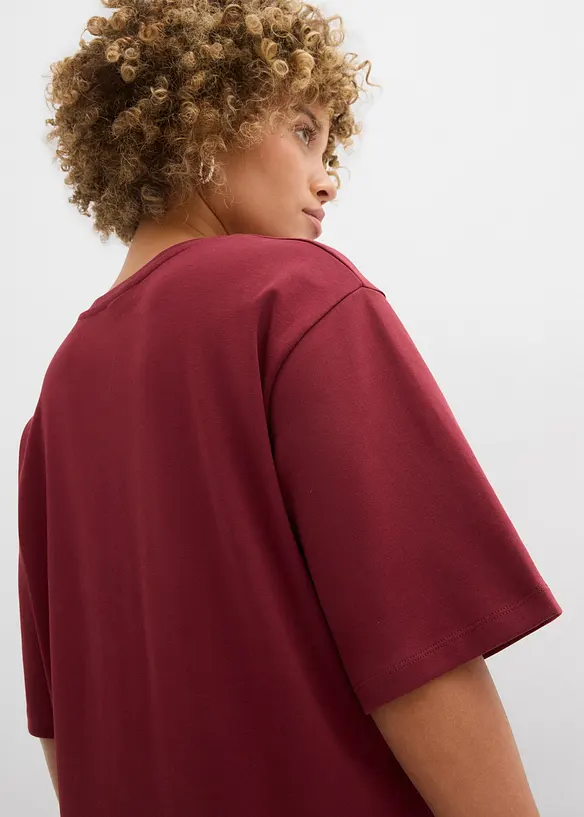 T-shirt long en interlock, bonprix