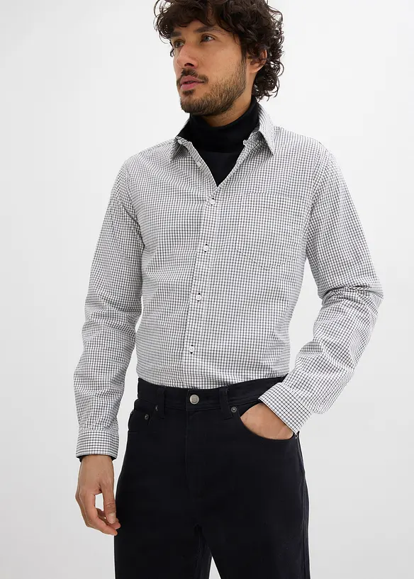 Pantalon extensible classique &agrave; taille &eacute;lastiqu&eacute;e, droit, bonprix