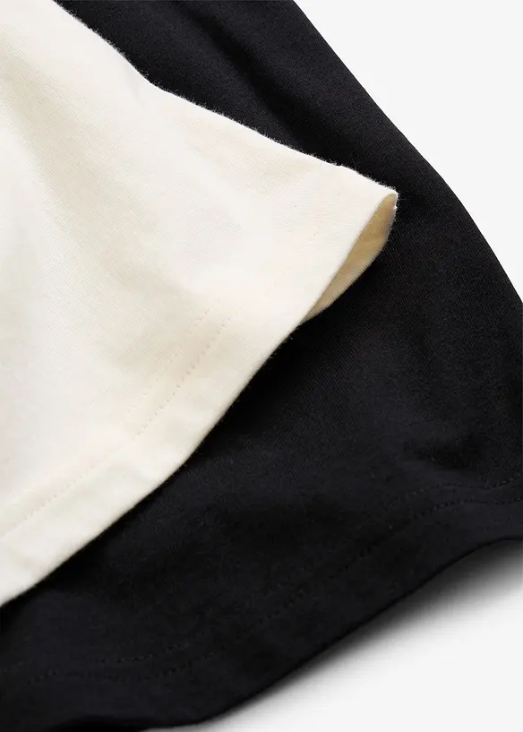 Lot de 5 T-shirts manches longues 100% coton, bonprix