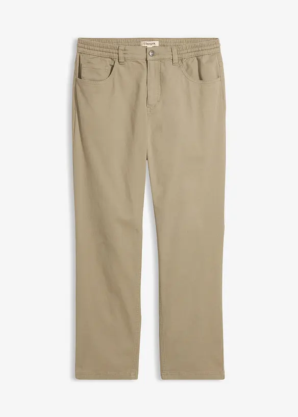 Pantalon extensible loose taille &eacute;lastiqu&eacute;e, droit, bonprix