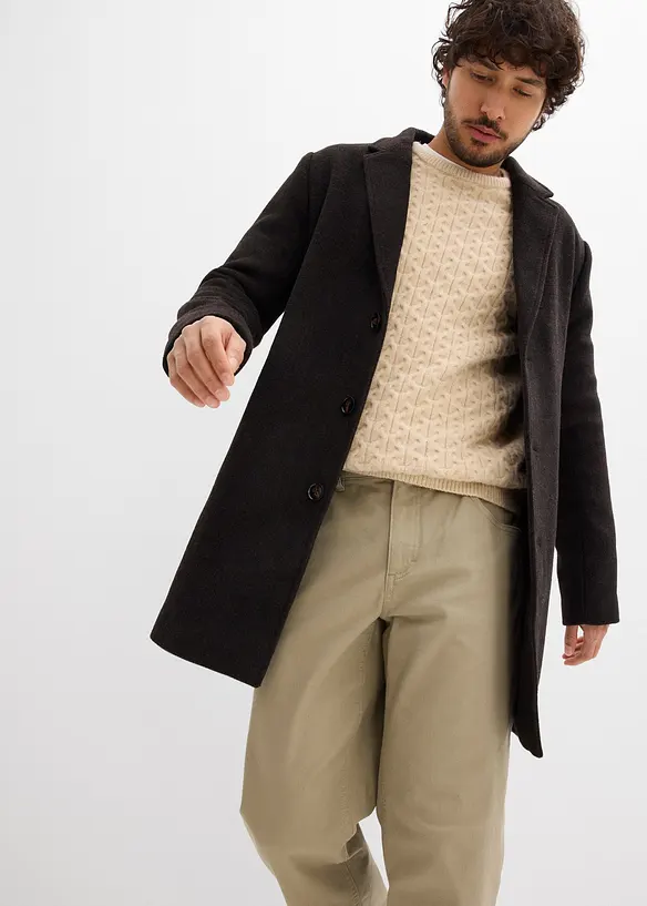 Pantalon extensible loose taille &eacute;lastiqu&eacute;e, droit, bonprix