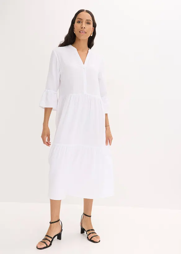 Robe longue en gaze de coton douce, bonprix