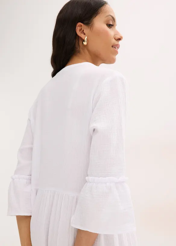 Robe longue en gaze de coton douce, bonprix