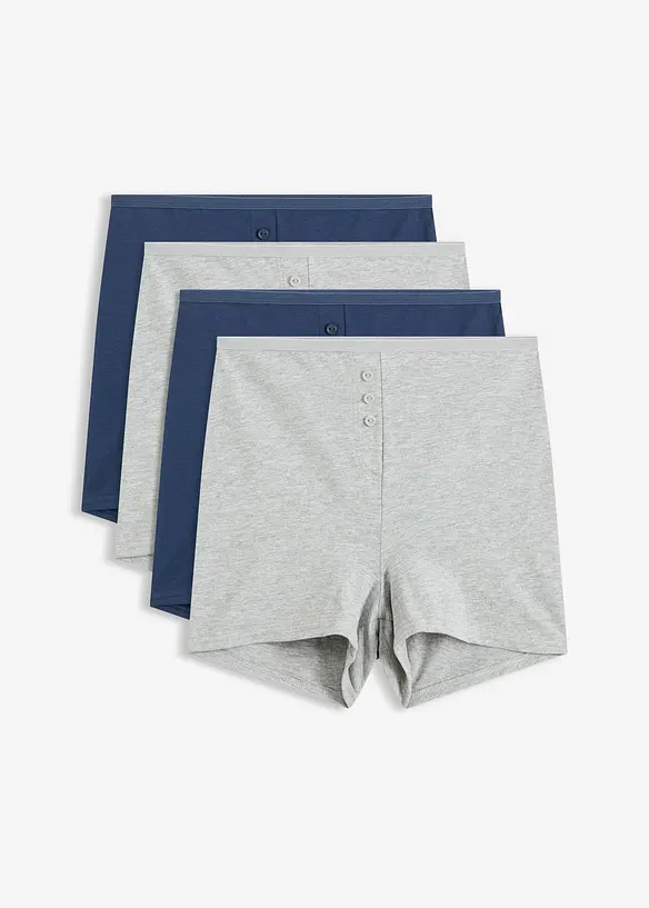 Lot de 4 boxers taille haute, bonprix