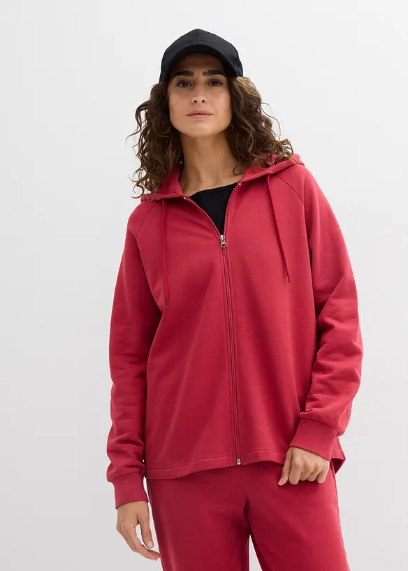 Sweat zipp&eacute; 100% coton, bonprix