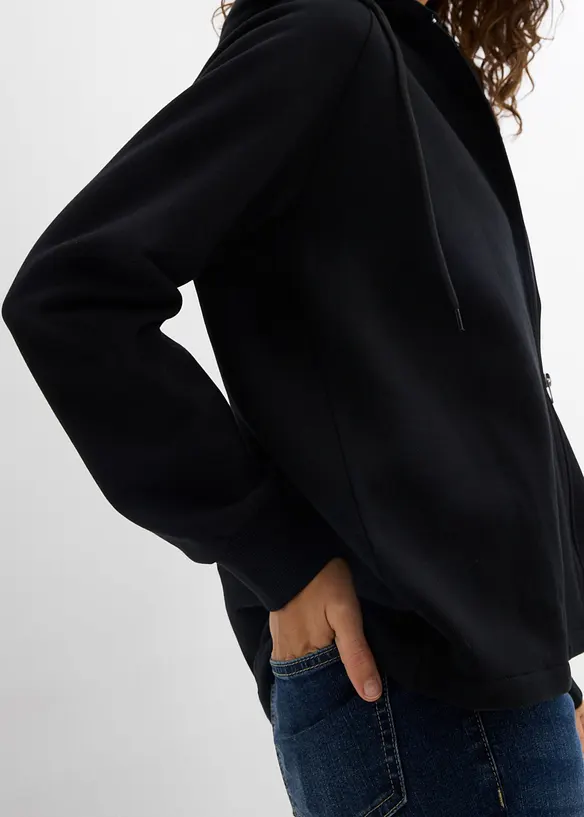 Sweat zipp&eacute; 100% coton, bonprix