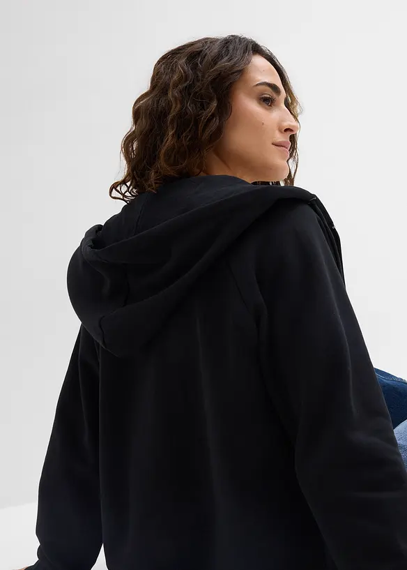 Sweat zipp&eacute; 100% coton, bonprix