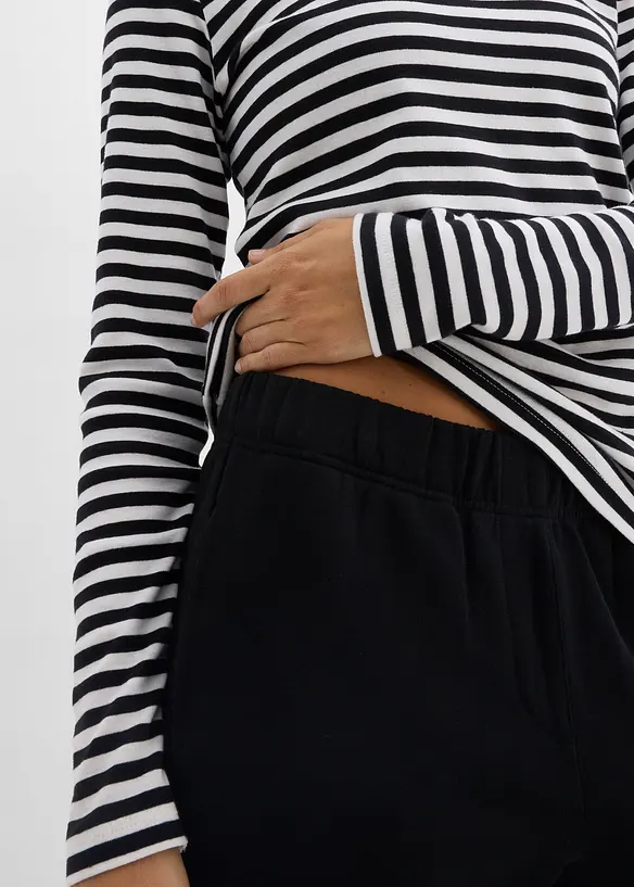 Lot de 2 pantalons sweat 100% coton, bonprix