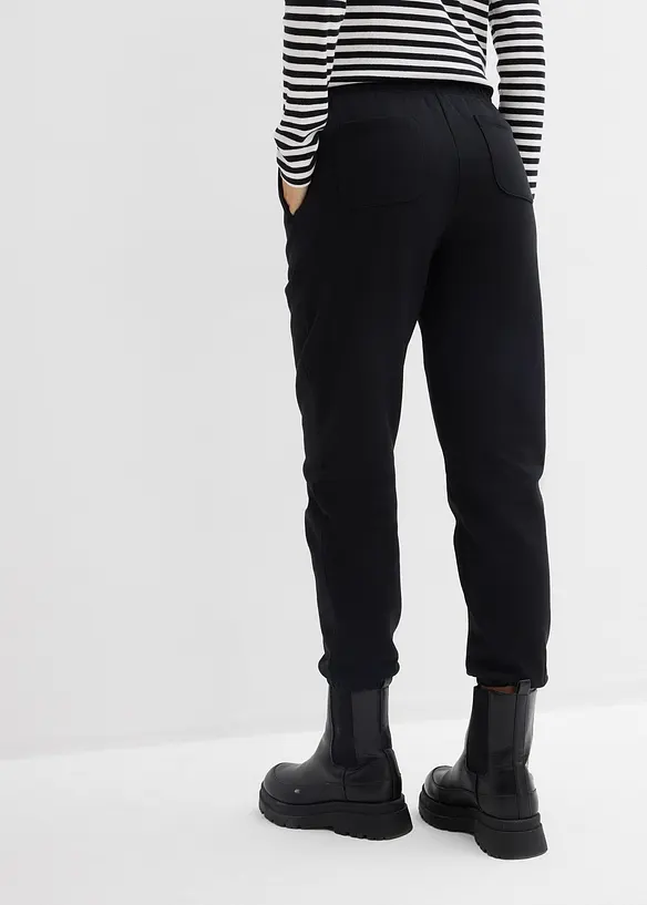 Lot de 2 pantalons sweat 100% coton, bonprix