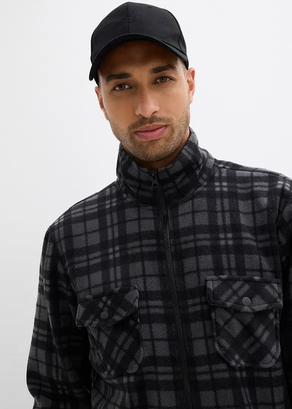 Polaire zipp&eacute;e &agrave; col montant, bonprix