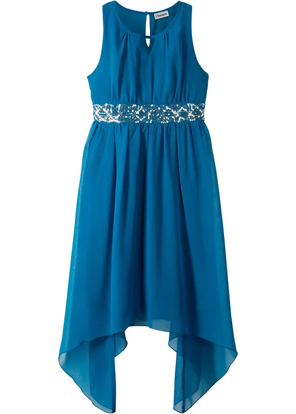 Robe en cr&ecirc;pe &agrave; sequins, bonprix