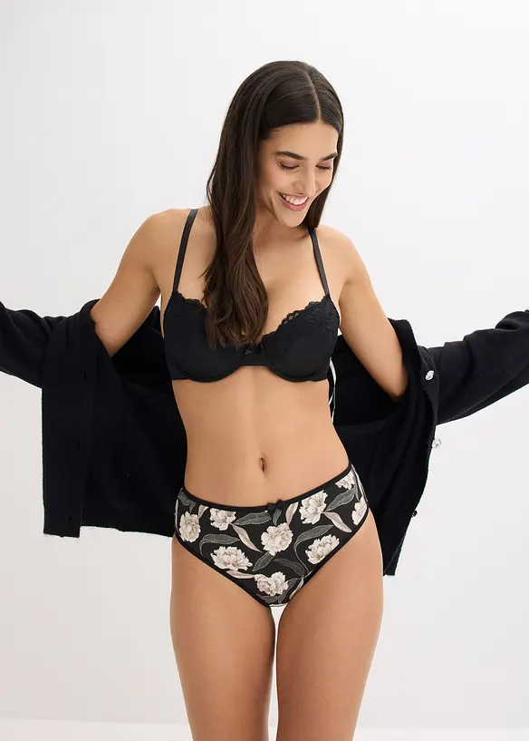 Lot de 4 slips Maxi confortables, bonprix