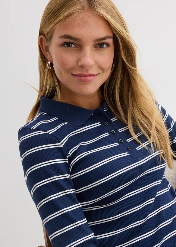 Polo c&ocirc;tel&eacute;, bonprix