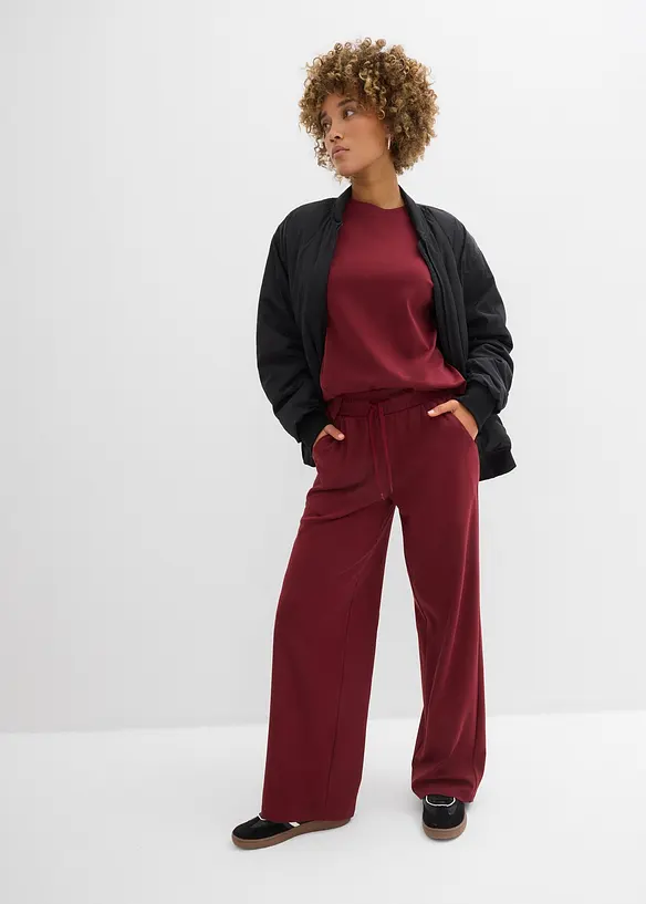 Pantalon en jersey interlock, bonprix