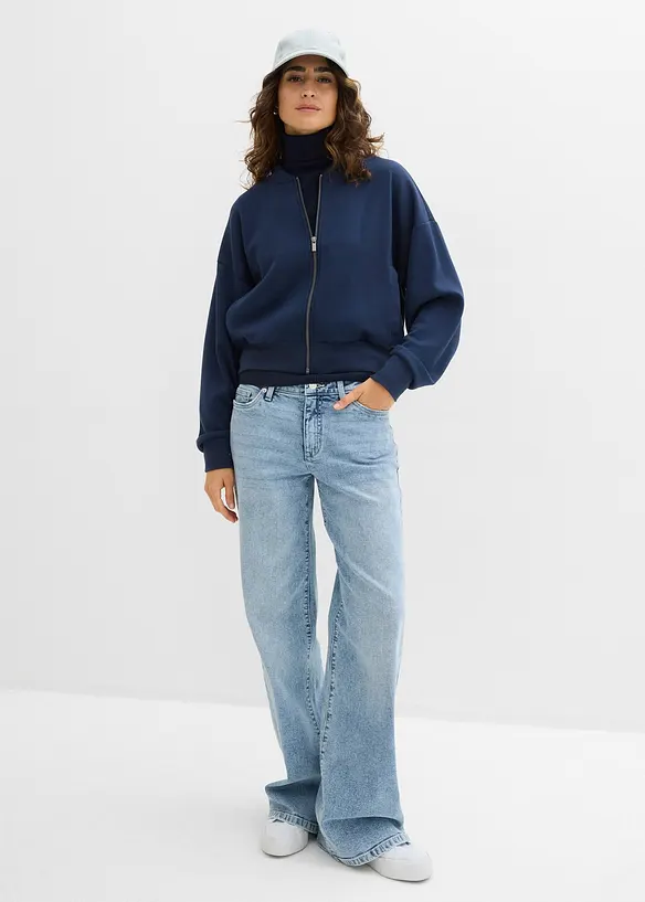 Blouson doux en sweat avec viscose, bonprix