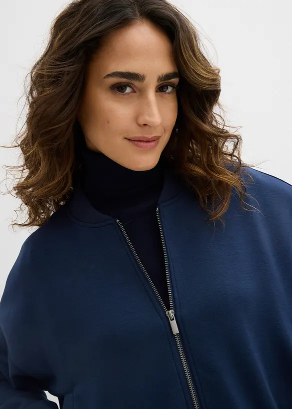 Blouson doux en sweat avec viscose, bonprix