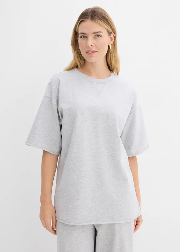 T-shirt long sweat 100% coton, bonprix