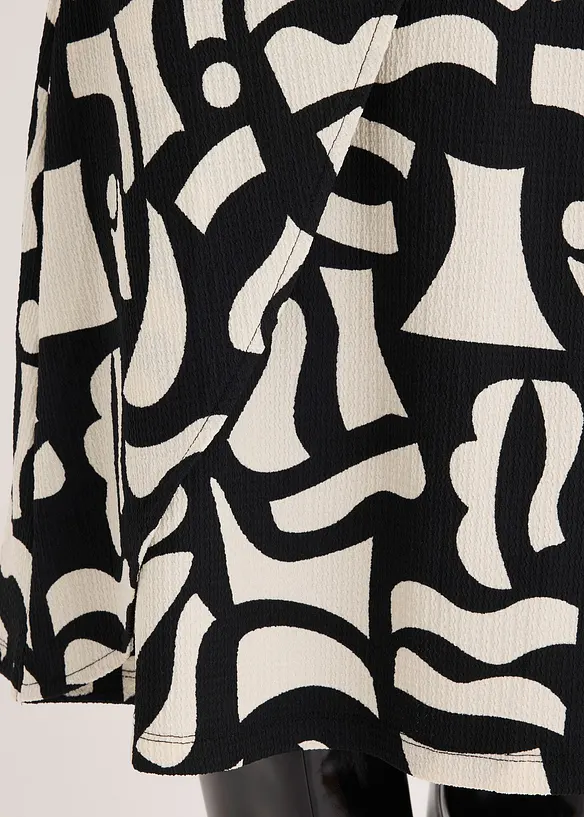 Robe midi en jersey textur&eacute;, bonprix