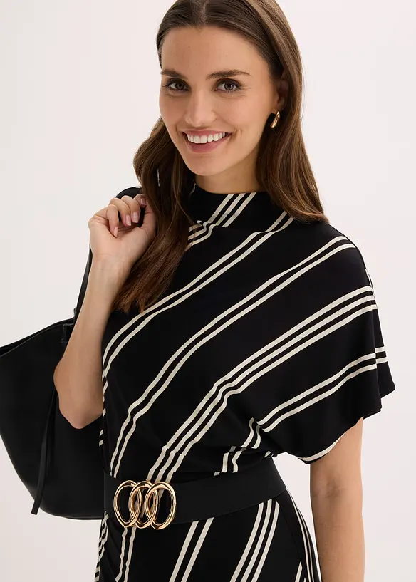 Robe midi en mati&egrave;re douce, bonprix