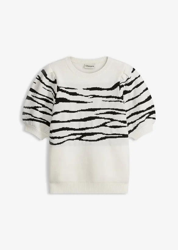 Pull &agrave; manches bouffantes, bonprix