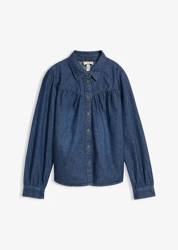 Chemisier en jean 100% coton, bonprix