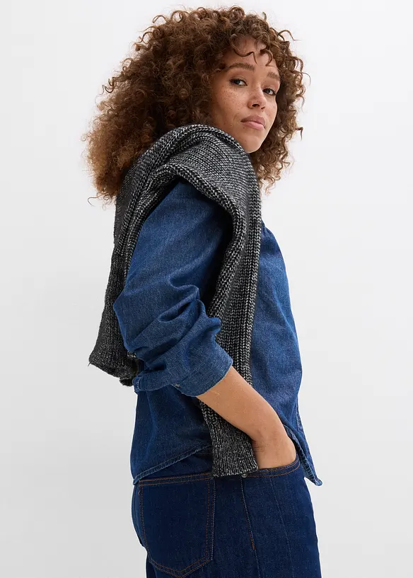 Chemisier en jean 100% coton, bonprix