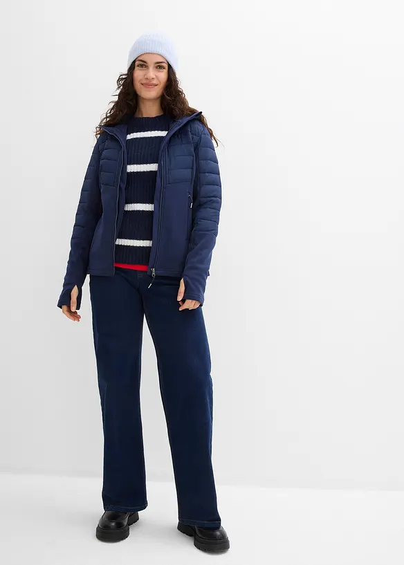 Veste matelass&eacute;e d&eacute;perlante avec softshell, bonprix