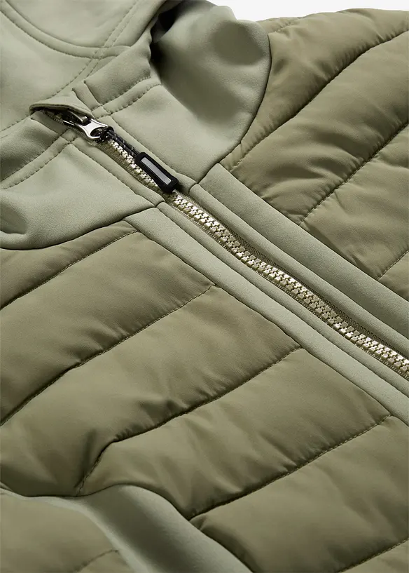 Veste matelass&eacute;e d&eacute;perlante avec softshell, bonprix