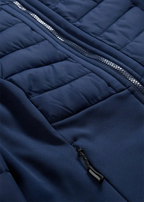 Veste matelass&eacute;e d&eacute;perlante avec softshell, bonprix