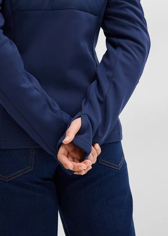 Veste matelass&eacute;e d&eacute;perlante avec softshell, bonprix