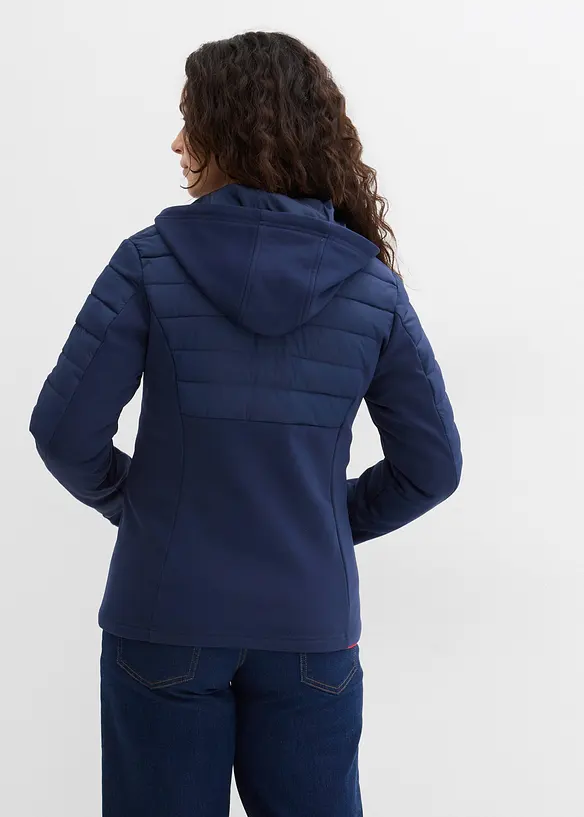 Veste matelass&eacute;e d&eacute;perlante avec softshell, bonprix