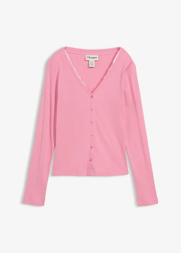 T-shirt 2 en 1 100% coton, bonprix