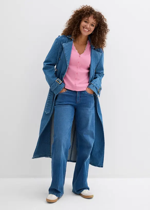 T-shirt 2 en 1 100% coton, bonprix