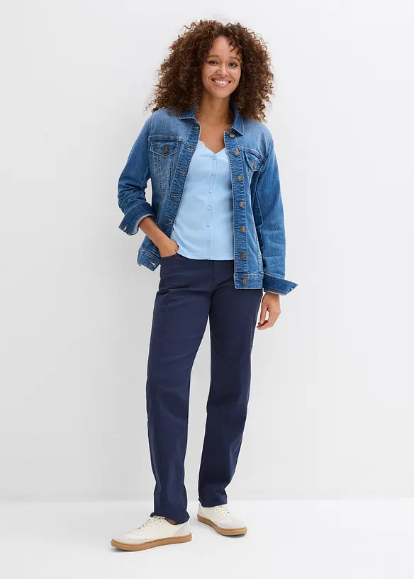 T-shirt 2 en 1 100% coton, bonprix