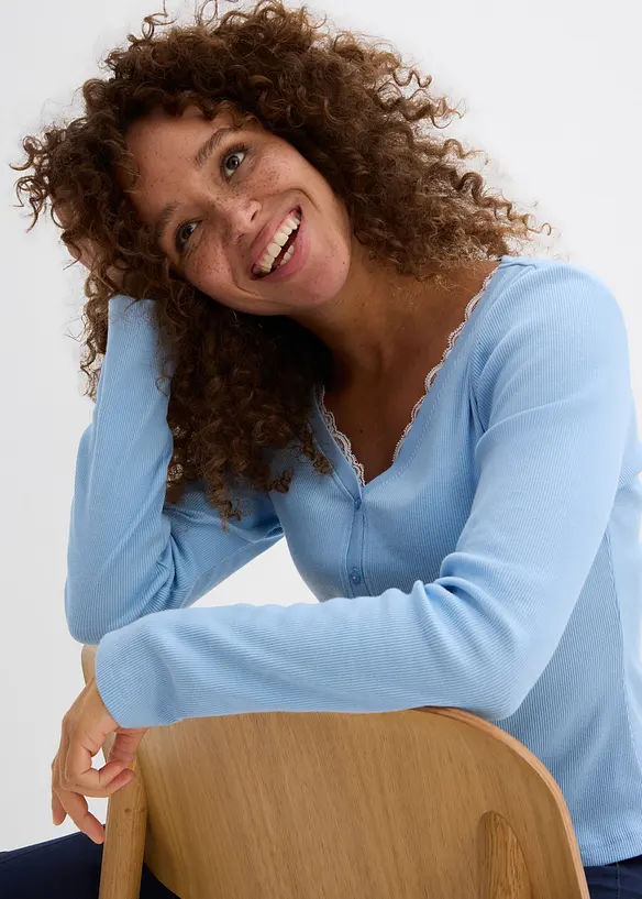 T-shirt 2 en 1 100% coton, bonprix