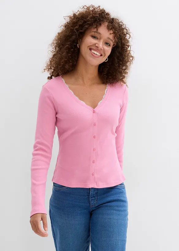 T-shirt 2 en 1 100% coton, bonprix