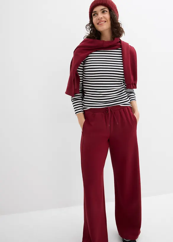 Pantalon palazzo doux en n&eacute;opr&egrave;ne, bonprix