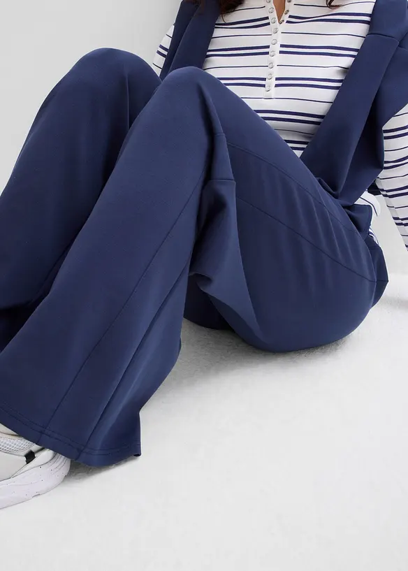 Pantalon palazzo doux en n&eacute;opr&egrave;ne, bonprix