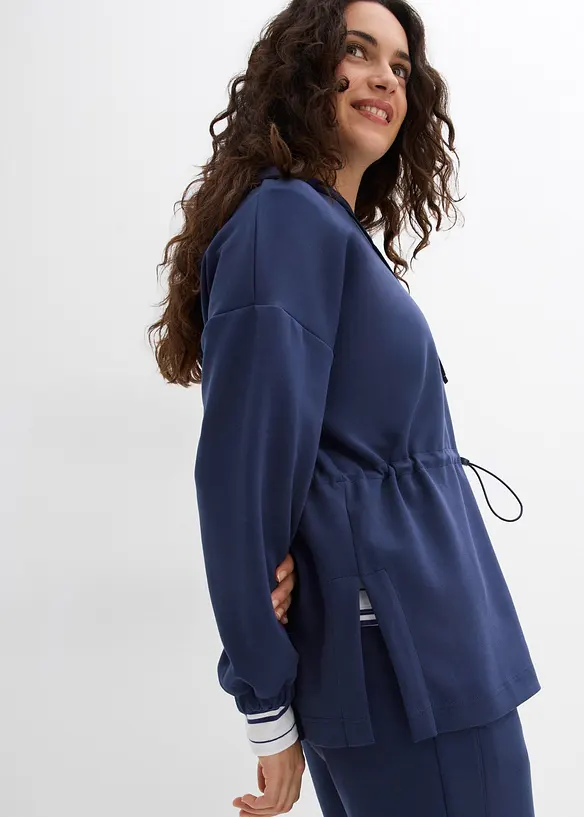 Sweat-shirt long en mati&egrave;re n&eacute;opr&egrave;ne douce, bonprix