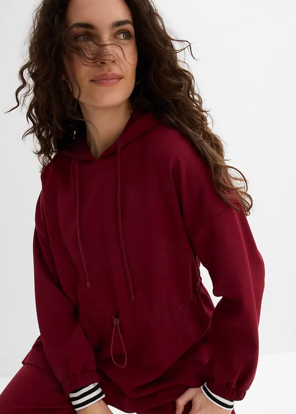 Sweat-shirt long en mati&egrave;re n&eacute;opr&egrave;ne douce, bonprix