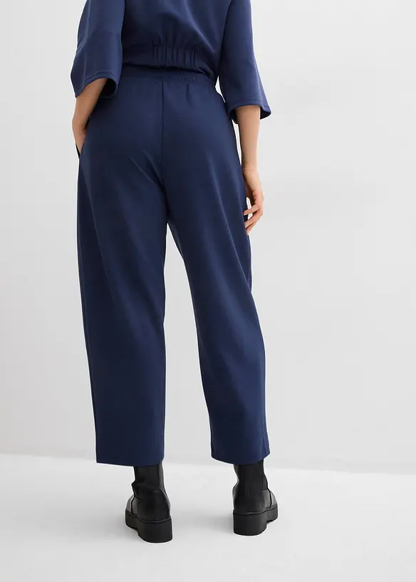 Pantalon barrel en jersey n&eacute;opr&egrave;ne, bonprix