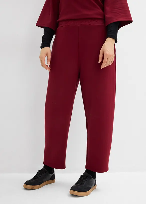 Pantalon barrel en jersey n&eacute;opr&egrave;ne, bonprix