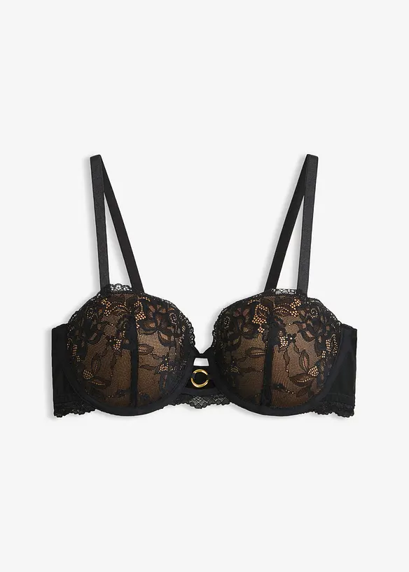 Soutien-gorge balconnet avec dentelle florale, bonprix