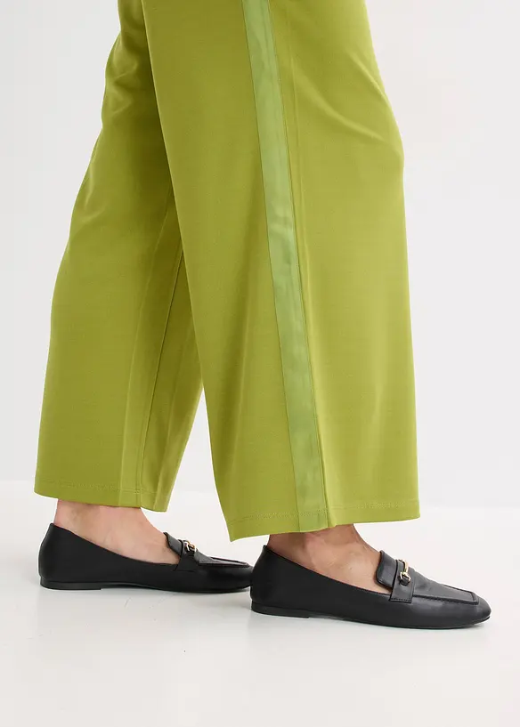 Pantalon en jersey &agrave; patte d&eacute;corative, bonprix