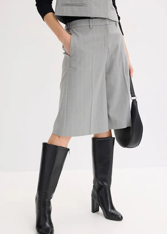 Bermuda &agrave; rayures tennis et pinces, bonprix