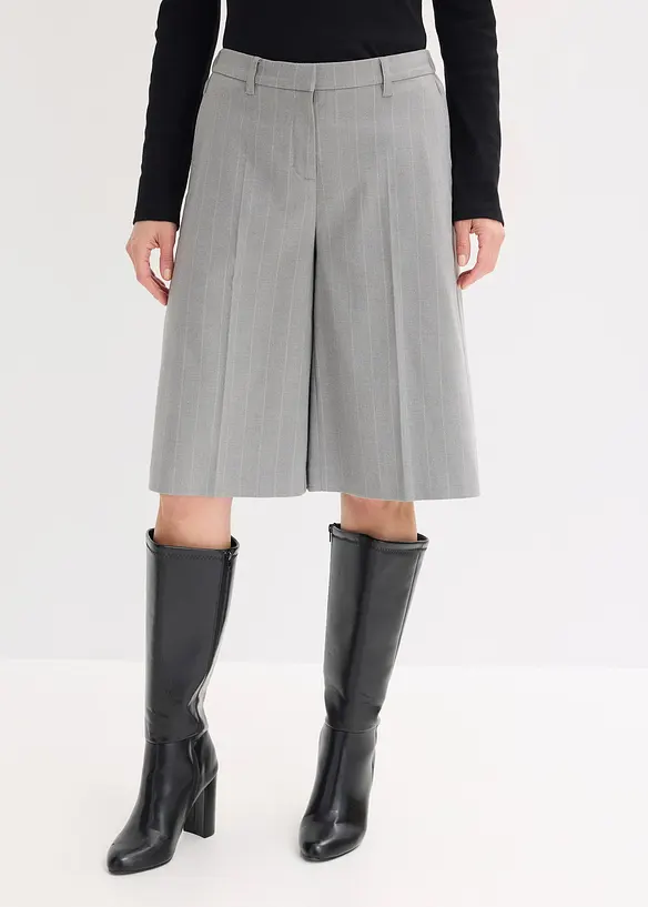 Bermuda &agrave; rayures tennis et pinces, bonprix